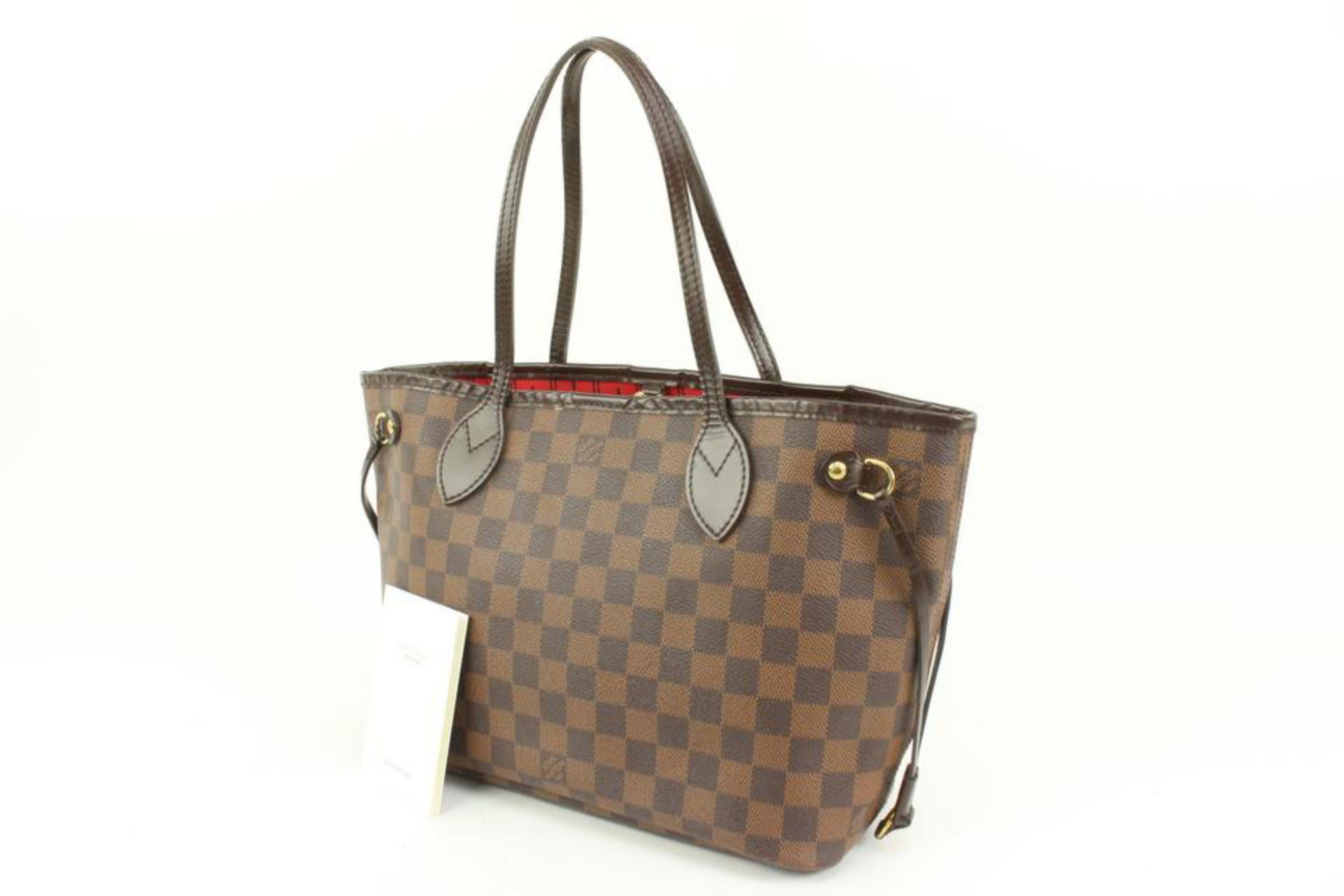 Louis Vuitton Small Damier Ebene Neverfull PM Tote Bag 94lz425s
Date Code/Serial Number: MB4038
Made In: France
Measurements: Length:  15