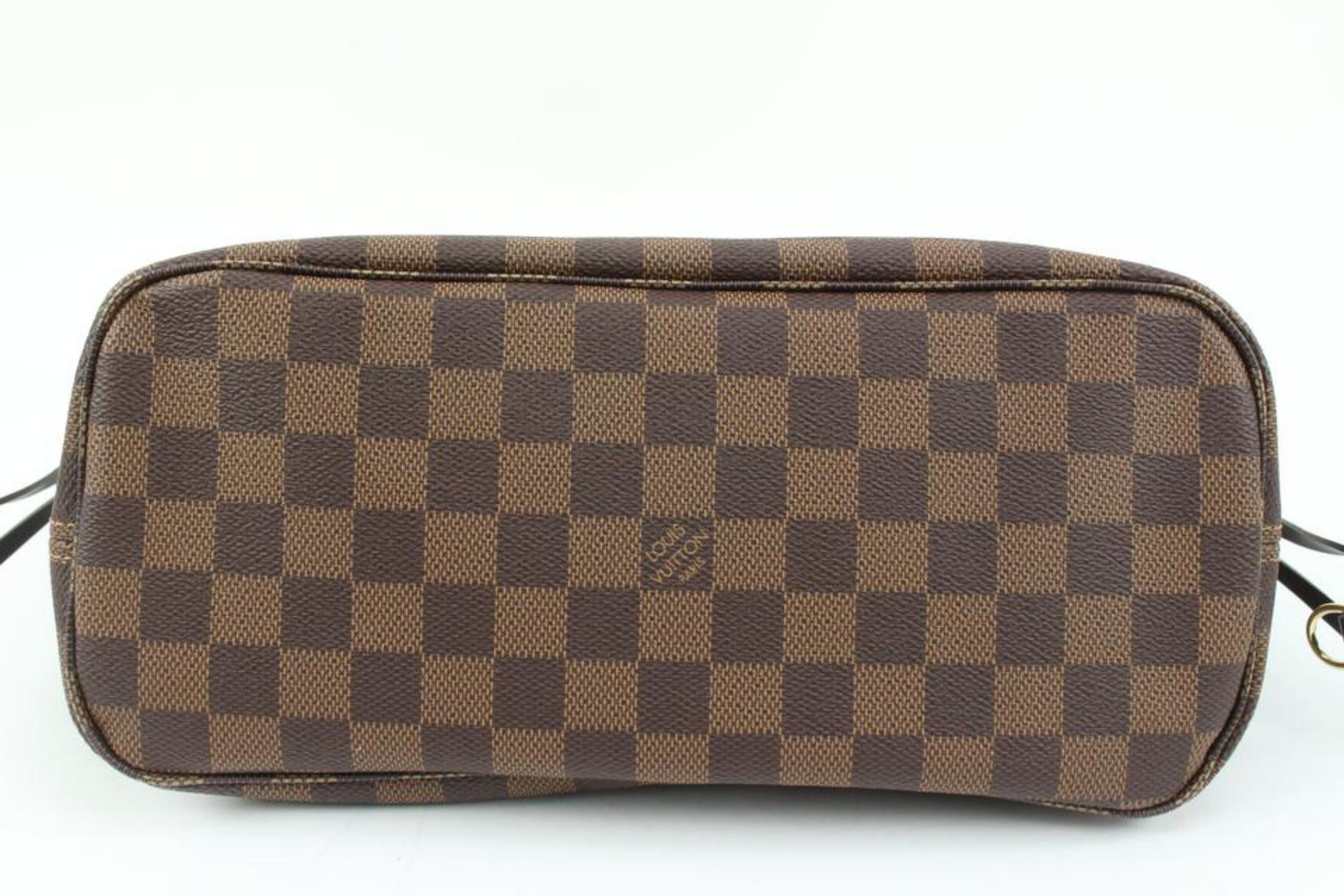 Louis Vuitton Small Damier Ebene Neverfull PM with Pochette 89lv221s 3