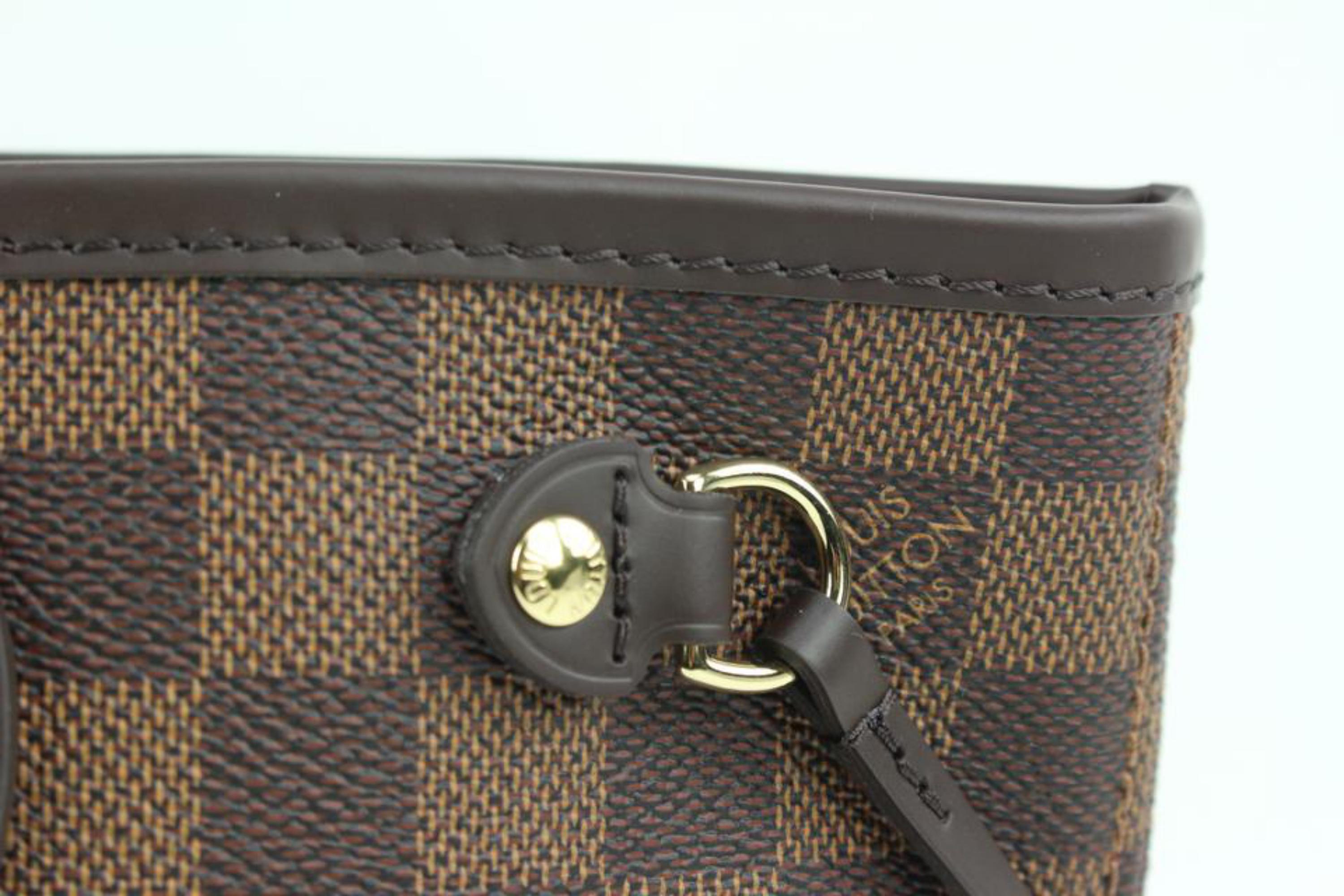 Louis Vuitton Small Damier Ebene Neverfull PM with Pochette 89lv221s 1
