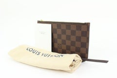 Louis Vuitton Small Damier Ebene Neverfull Pochette PM Wristlet Pouch 81lv39s