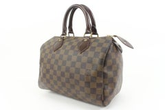 Louis Vuitton Small Damier Ebene Speedy 25 Boston Bag PM 87lv33s