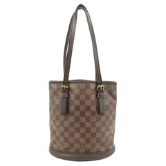 Louis Vuitton Small Damier Petite Bucket PM Tote Bag 74lv39s