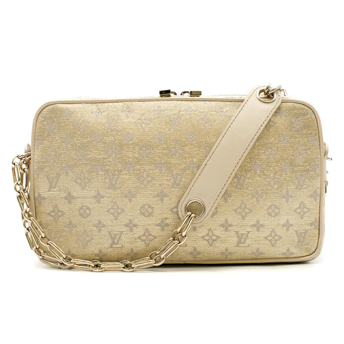 Louis Vuitton Small Gold Limited Edition Monogram Bag In Good Condition In London, GB