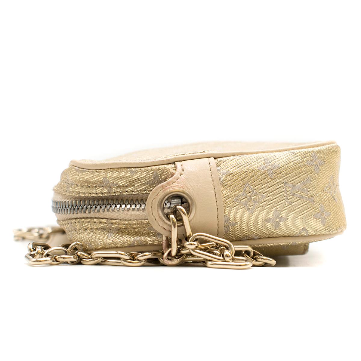 Louis Vuitton Small Gold Limited Edition Monogram Bag 2