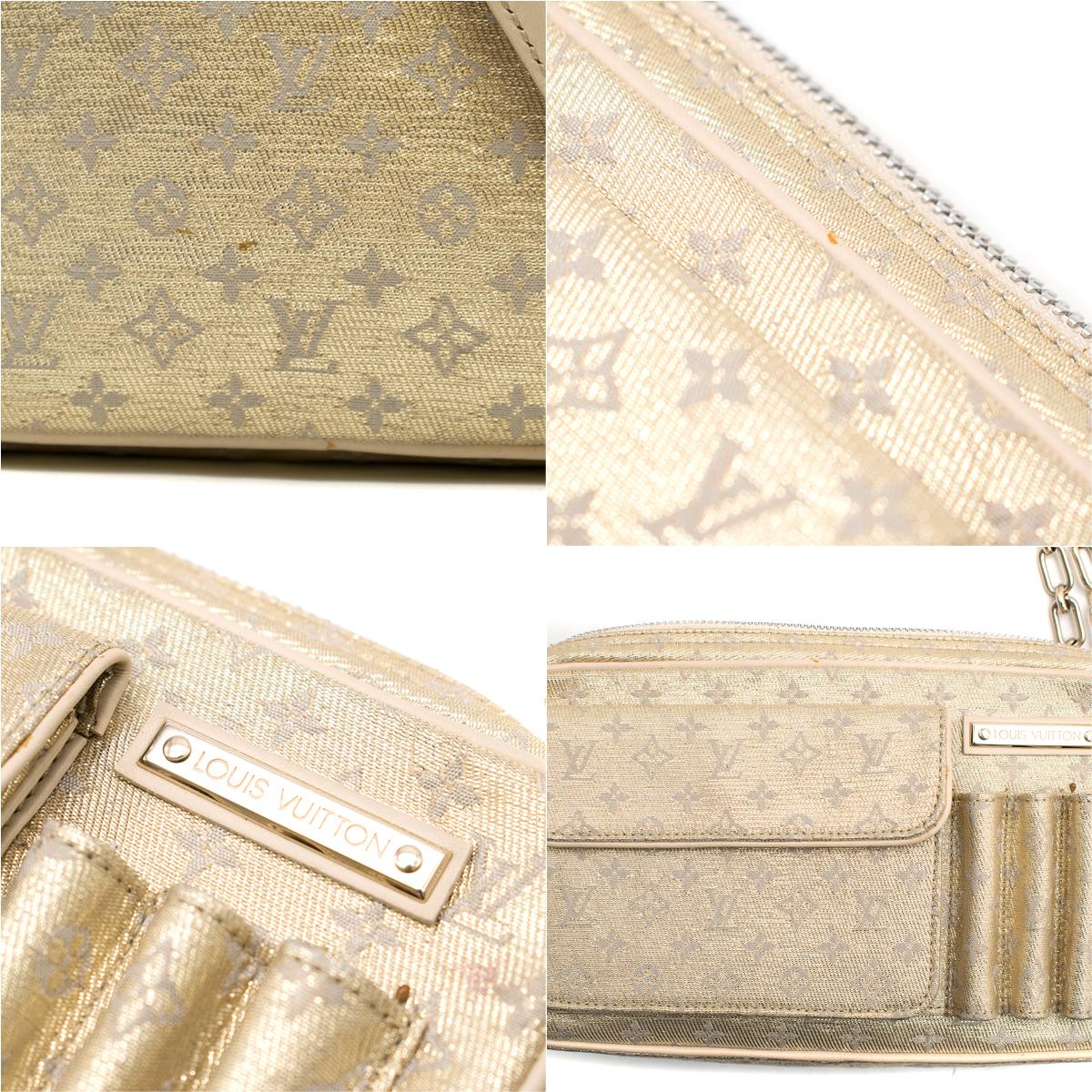 Louis Vuitton Small Gold Limited Edition Monogram Bag 4