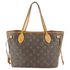 Used Louis Vuitton Small Monogram Neverfull PM Tote Bag 111lv19
