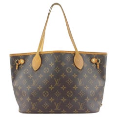 Used Louis Vuitton Small Monogram Neverfull PM Tote Bag 2L15