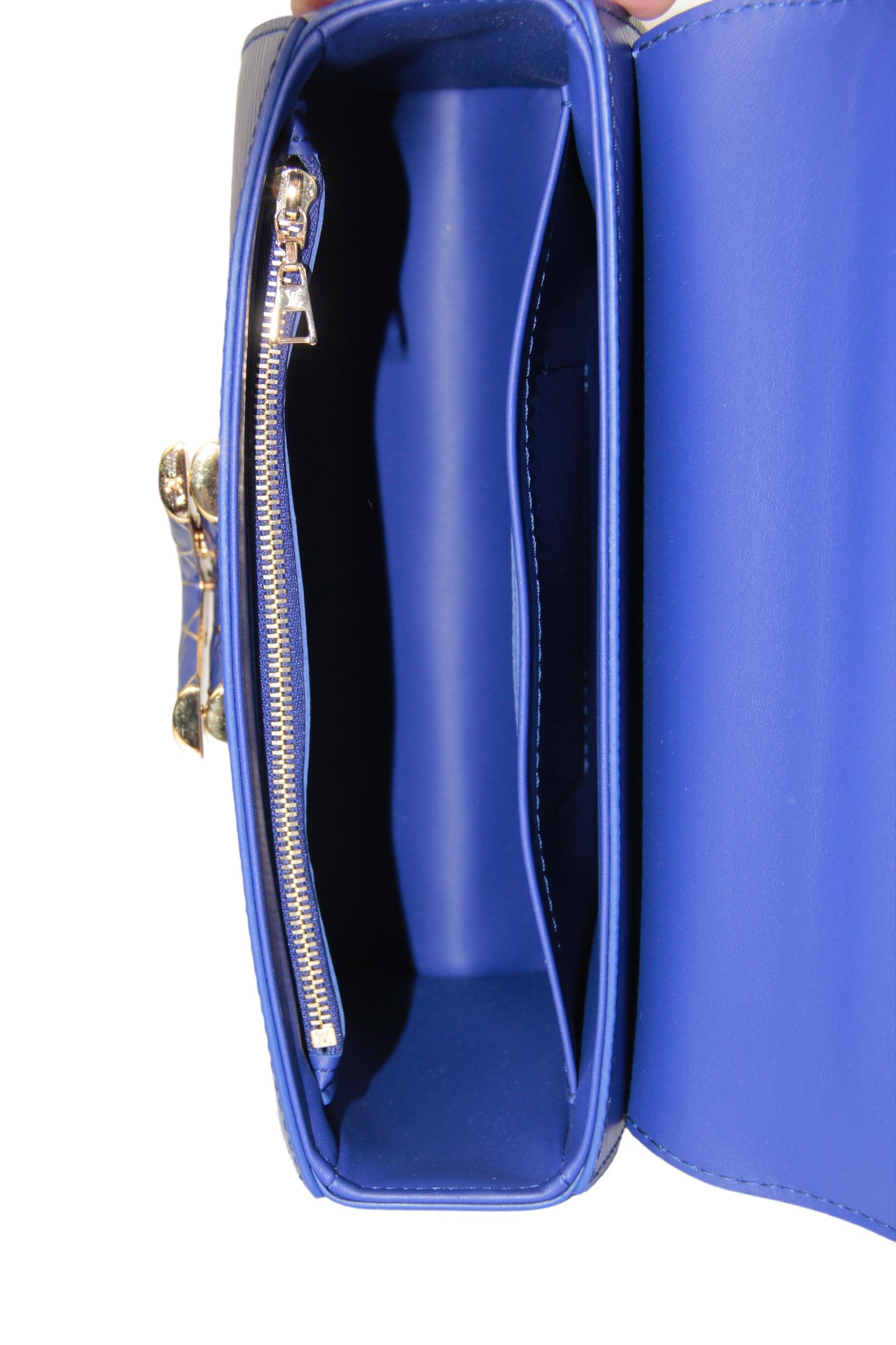Louis Vuitton Smalt Blue Epi Leather Enamel LV Twist MM Bag 2