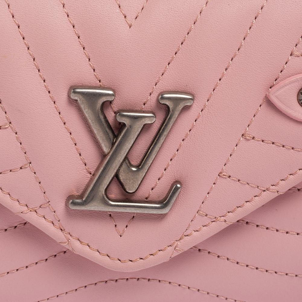 Women's Louis Vuitton Smoothie Pink Leather New Wave Compact Wallet