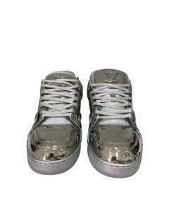 Louis Vuitton Sneakers Trainer Silver Mirror