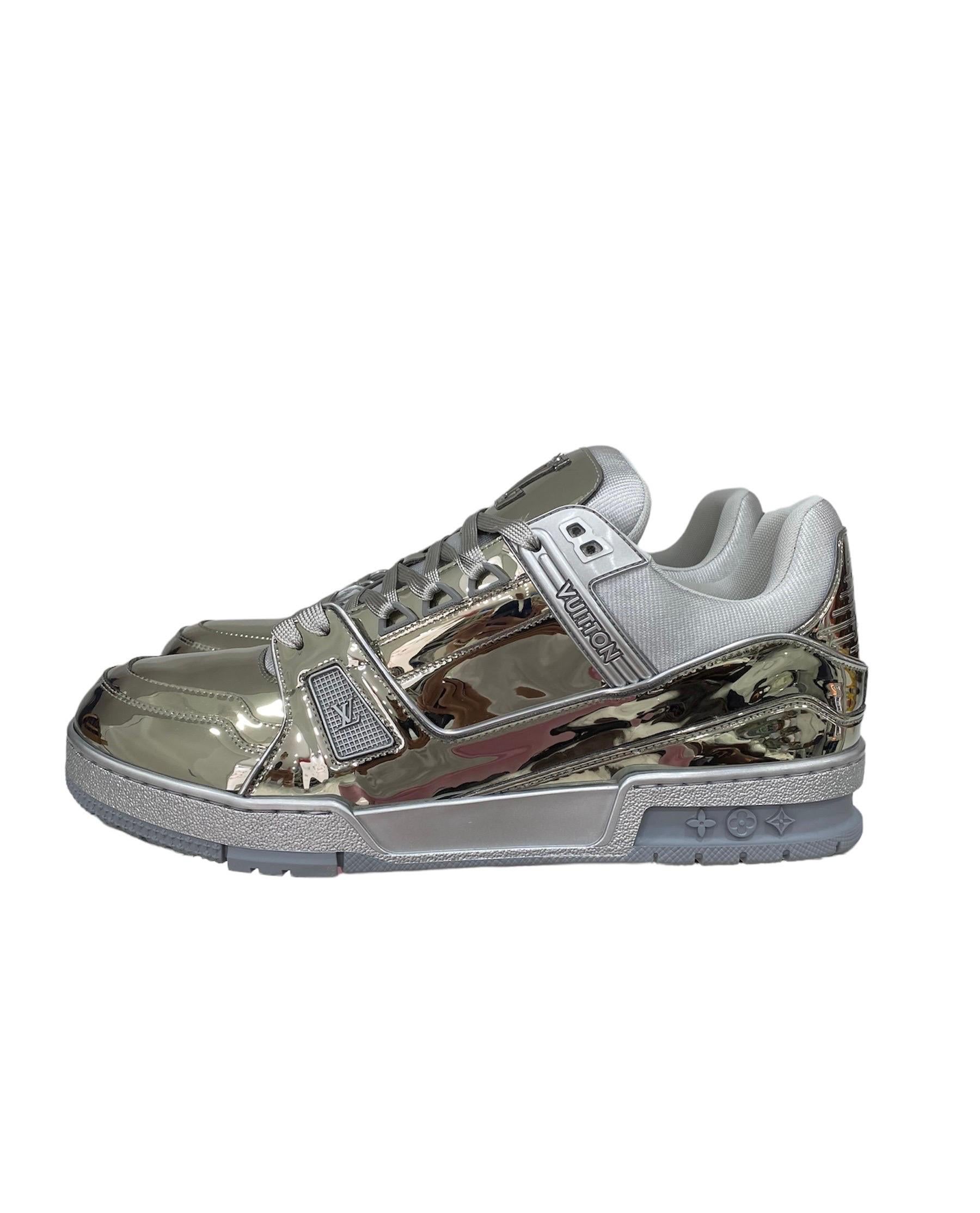 Louis Vuitton Sneakers Trainer Silver Mirror  1