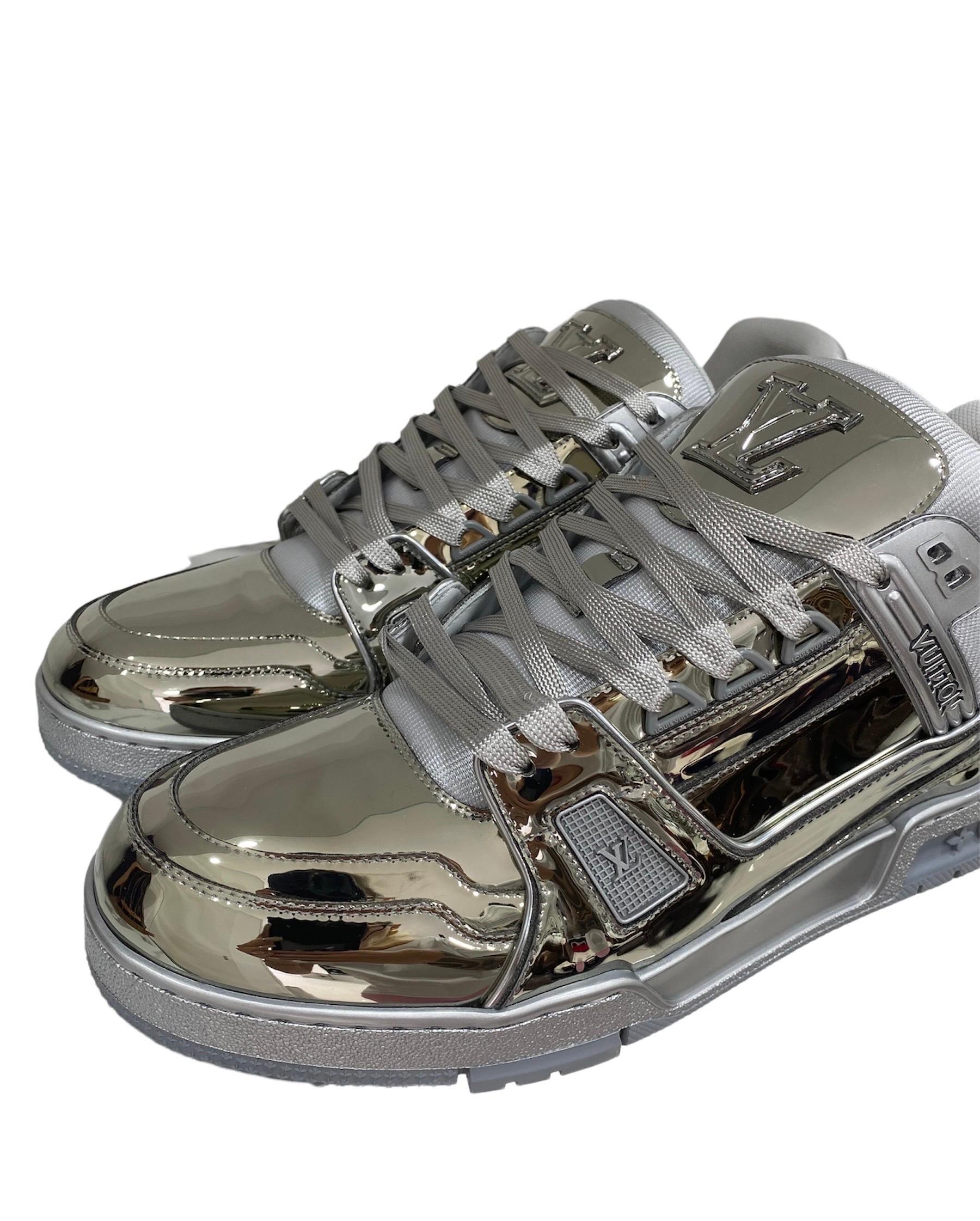 Louis Vuitton Sneakers Trainer Silver Mirror  2