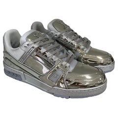 Louis Vuitton Sneakers Trainer Silver Mirror 