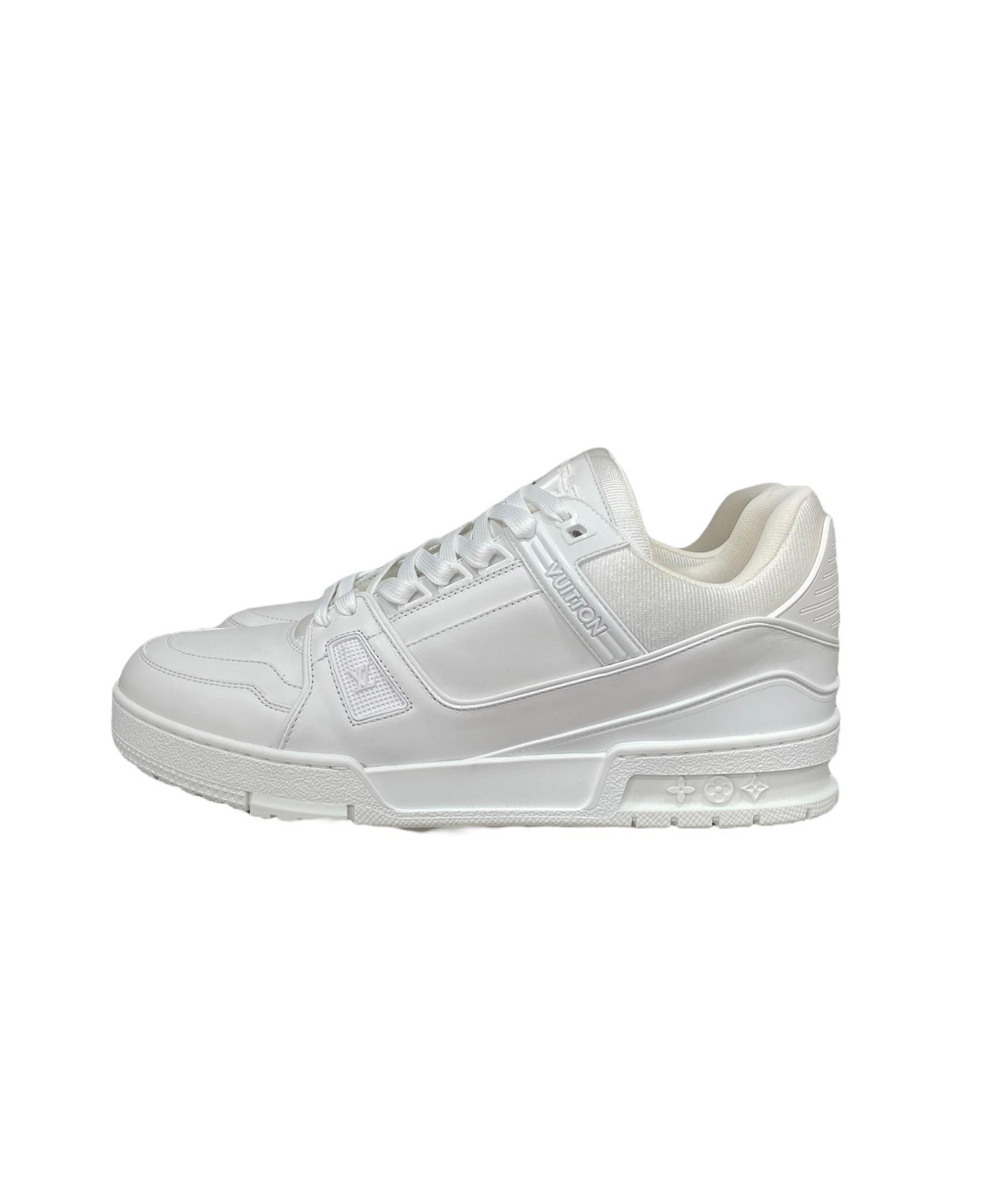 louis vuitton triple white trainers