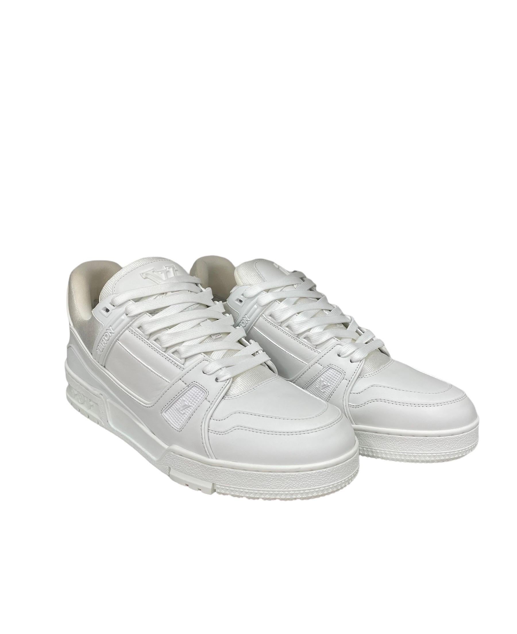 Louis Vuitton Sneakers Trainer Triple White In New Condition In Torre Del Greco, IT