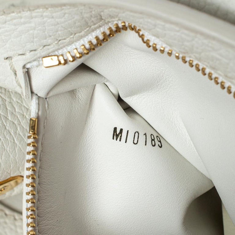 Louis Vuitton Handbag Capucines BB Women's M55832 Snow White Shoulder  Taurillon Leather
