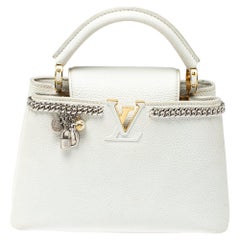 Louis Vuitton Snow White Taurillon Leather Capucines BB Bag