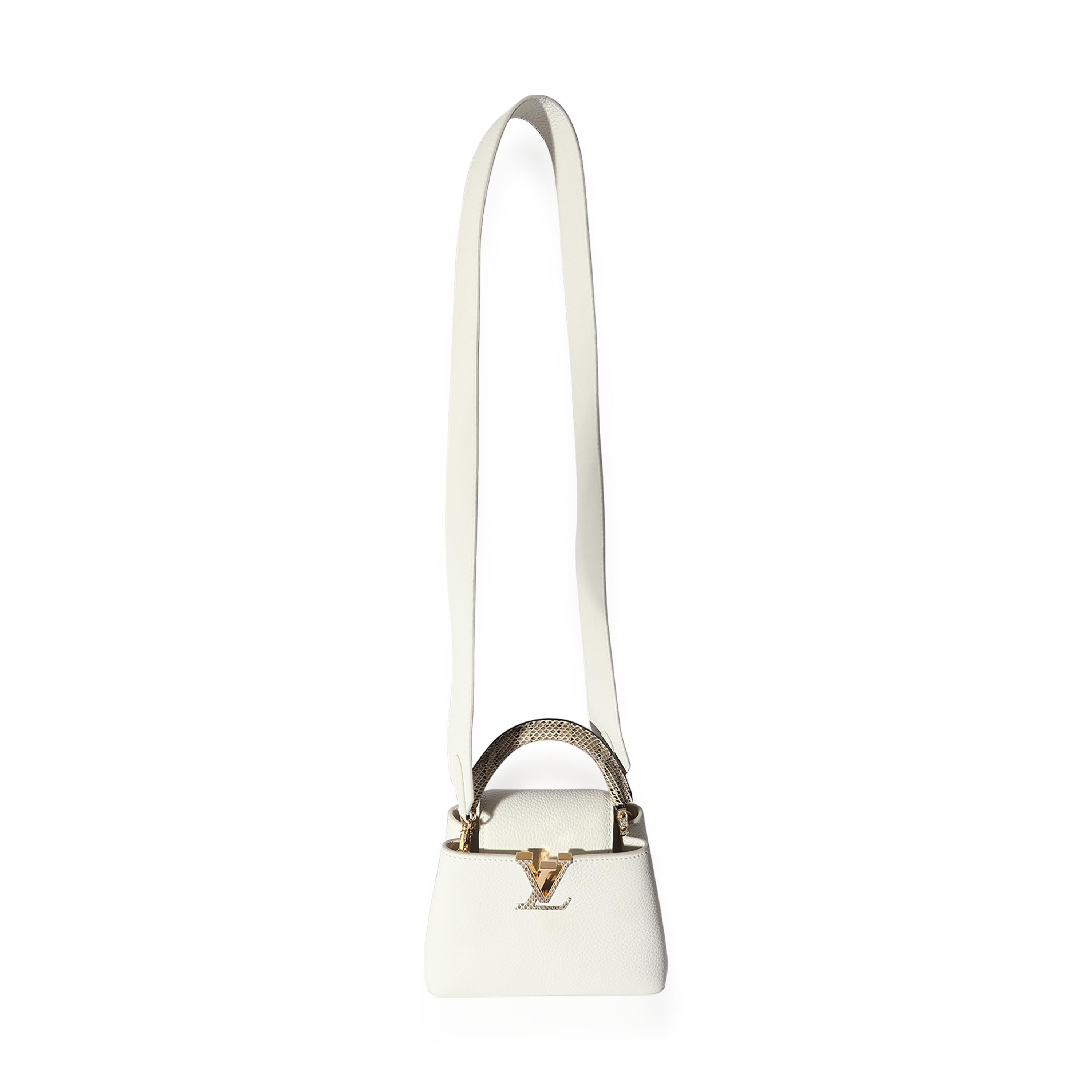Louis Vuitton Snow White Taurillon and Python Mini Capucines For ... 125397 bv master