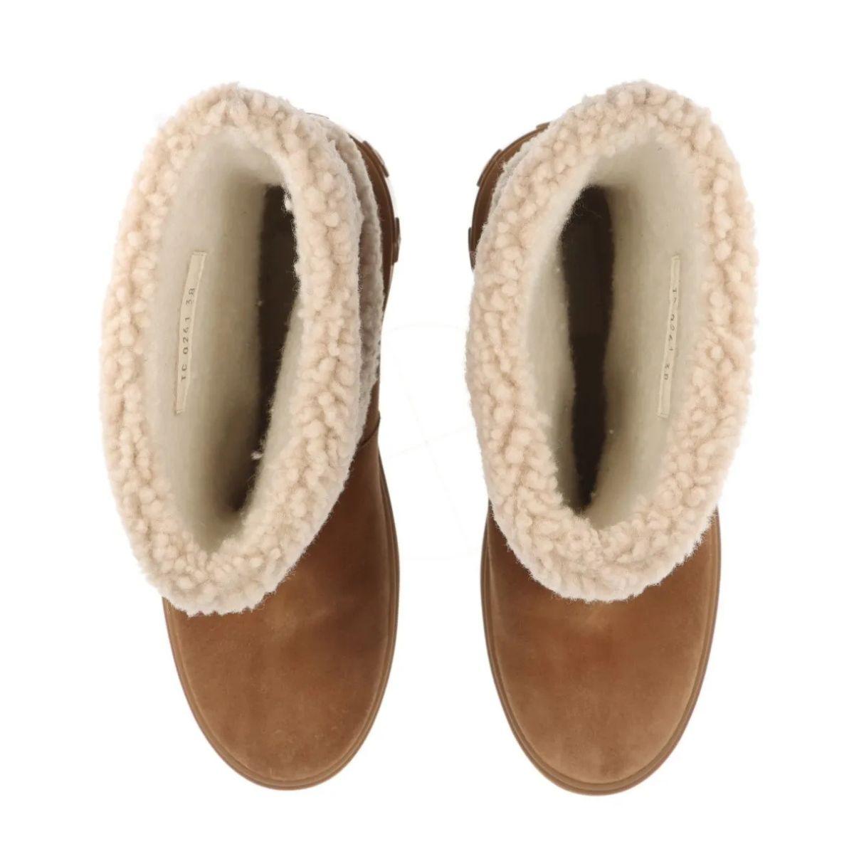 Louis Vuitton Snowdrop Wildlederstiefelette Braun im Angebot 4
