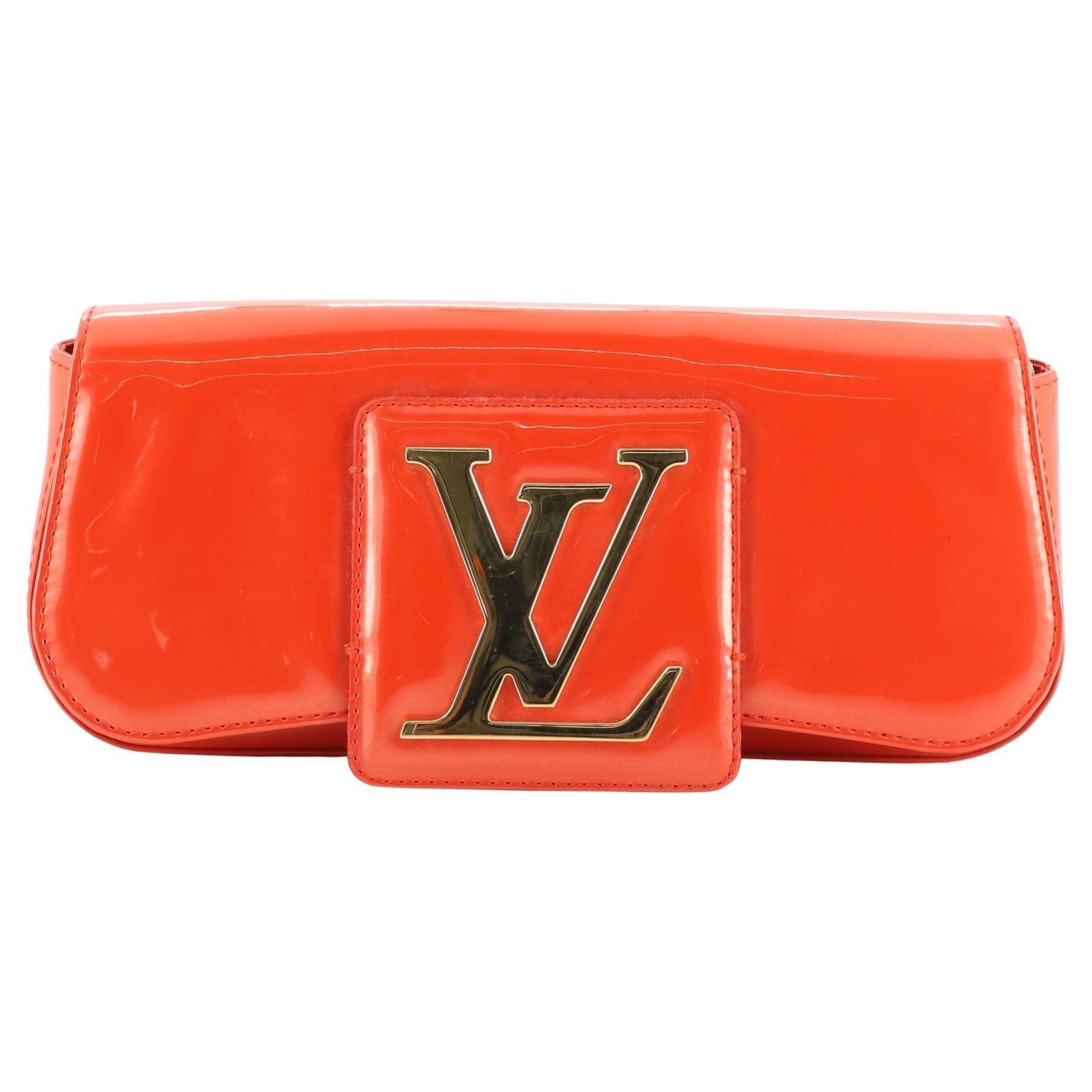 Louis Vuitton Orange Patent Leather 'LV Initiales Clutch Bag 26cm at  1stDibs  lv patent leather clutch, lv patent clutch, louis vuitton patent  leather clutch