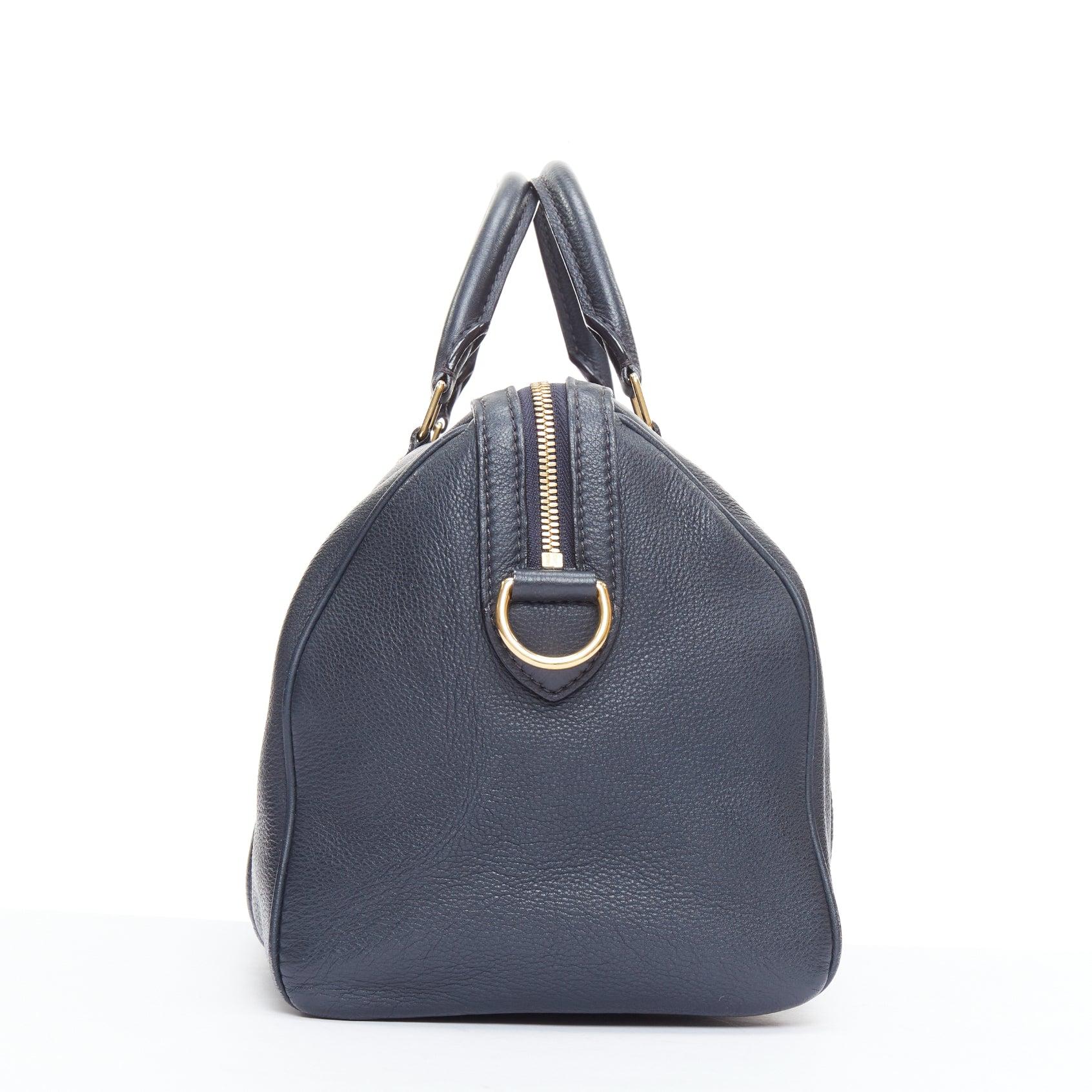 LOUIS VUITTON Sofia Coppola SC PM Cobalt navy calfskin gold hardware speedy bag In Good Condition In Hong Kong, NT