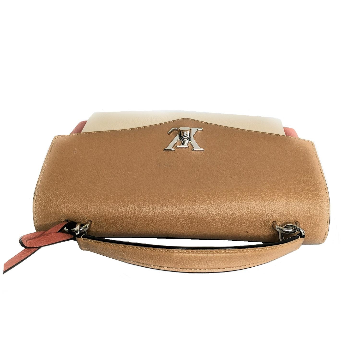 Louis Vuitton Soft Calfskin Mylockme Shoulder Bag In Good Condition In Scottsdale, AZ