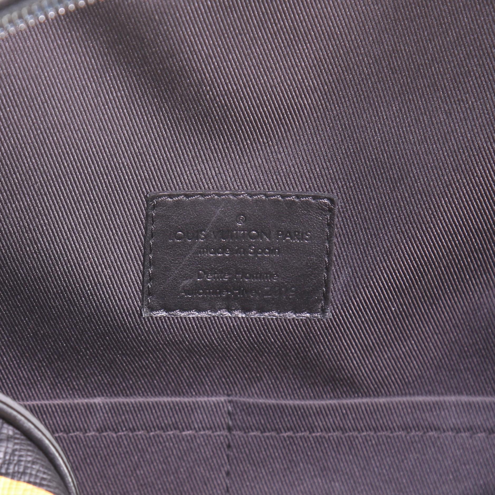 Women's or Men's Louis Vuitton Soft Hat Trunk Bag Rainbow Taiga Leather