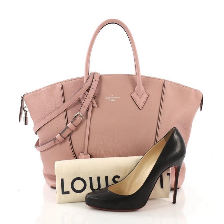 Louis Vuitton Soft Lockit Handbag Leather MM For Sale at 1stdibs