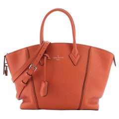 Louis Vuitton Soft Lockit Handbag Leather PM