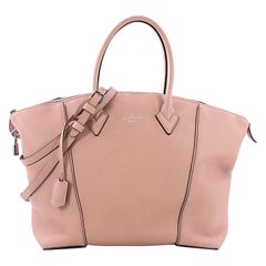 Louis Vuitton Soft Lockit Handbag Leather PM