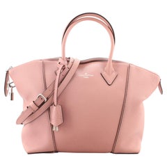 Louis Vuitton Soft Lockit Handbag Leather PM
