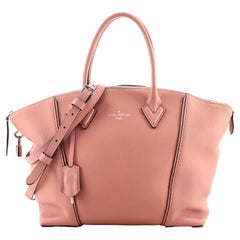 Louis Vuitton Soft Lockit Handbag Leather PM