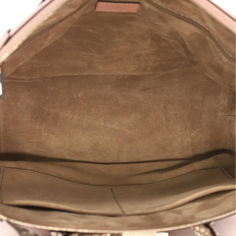 Louis Vuitton Soft Lockit Handbag Leather with Python PM at 1stDibs