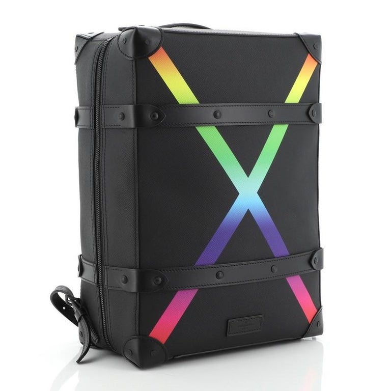 Louis Vuitton Soft Trunk Backpack Taiga PM Black/Rainbow in Taiga Leather  with Matte Black - US