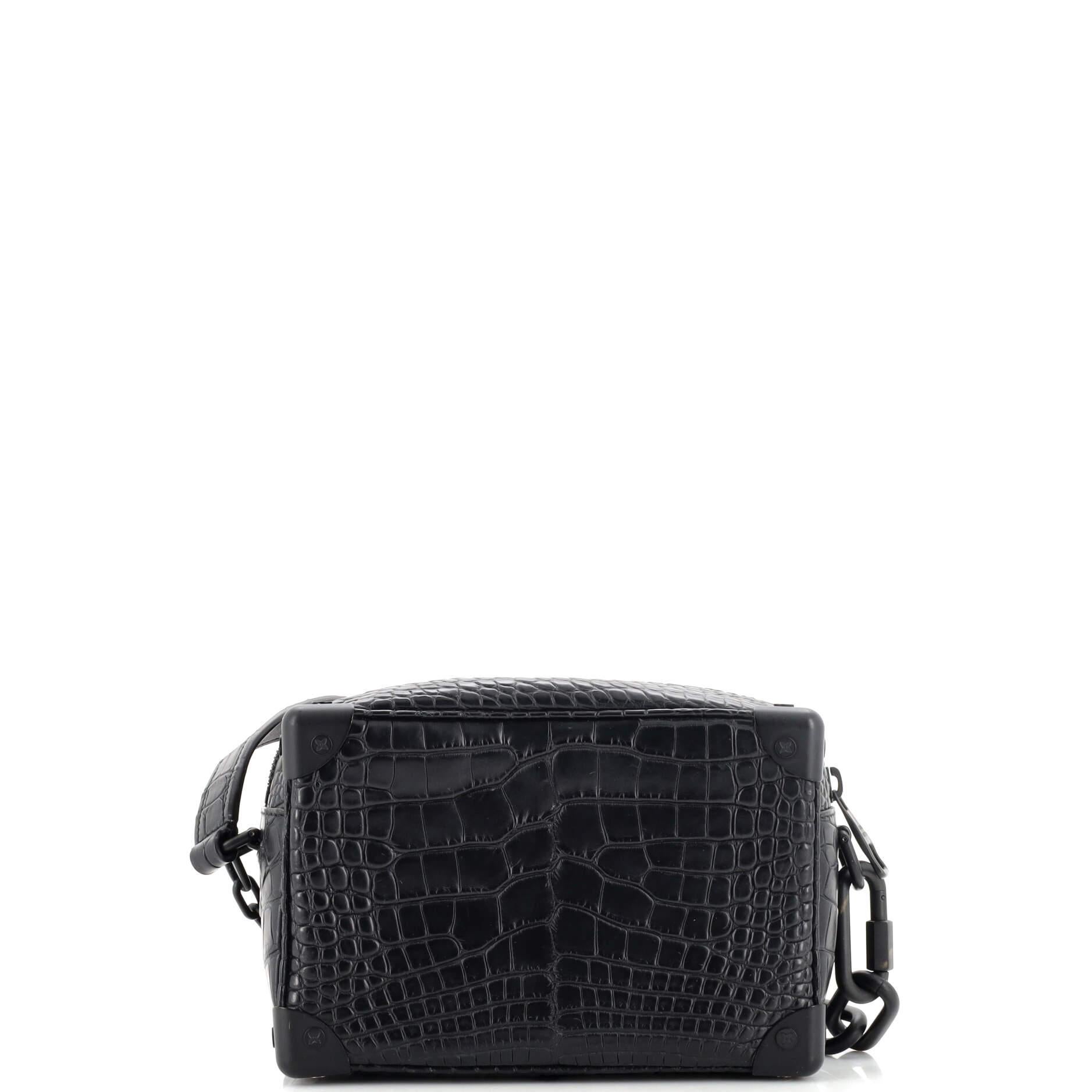 Louis Vuitton Soft Trunk Bag Alligator Mini In Good Condition For Sale In NY, NY