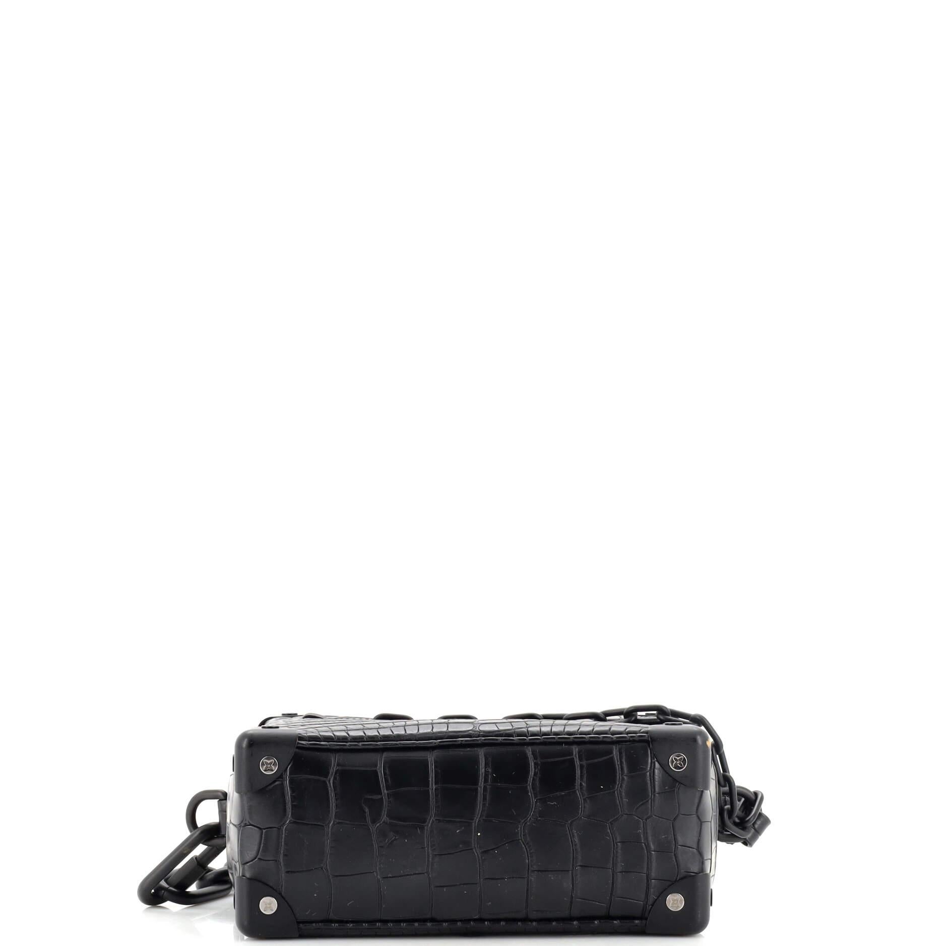 Women's or Men's Louis Vuitton Soft Trunk Bag Alligator Mini For Sale