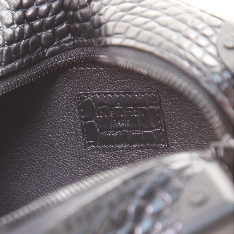 Black Louis Vuitton Soft Trunk Bag Alligator Mini