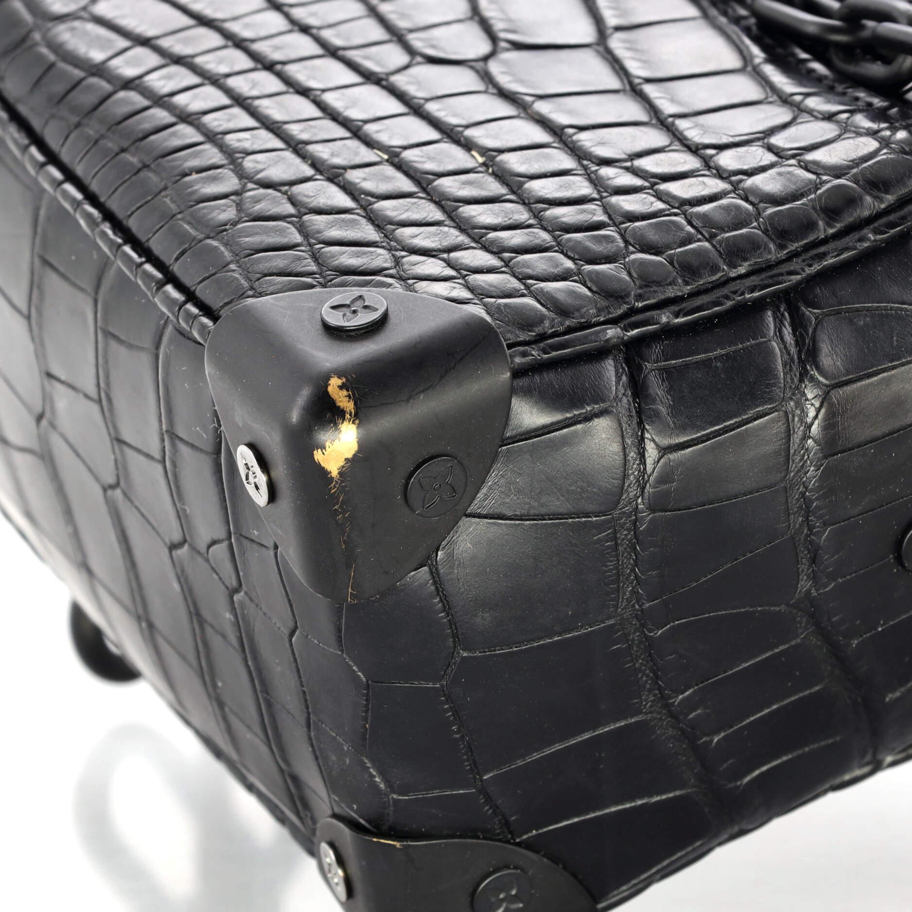 Louis Vuitton Soft Trunk Bag Alligator Mini For Sale 3