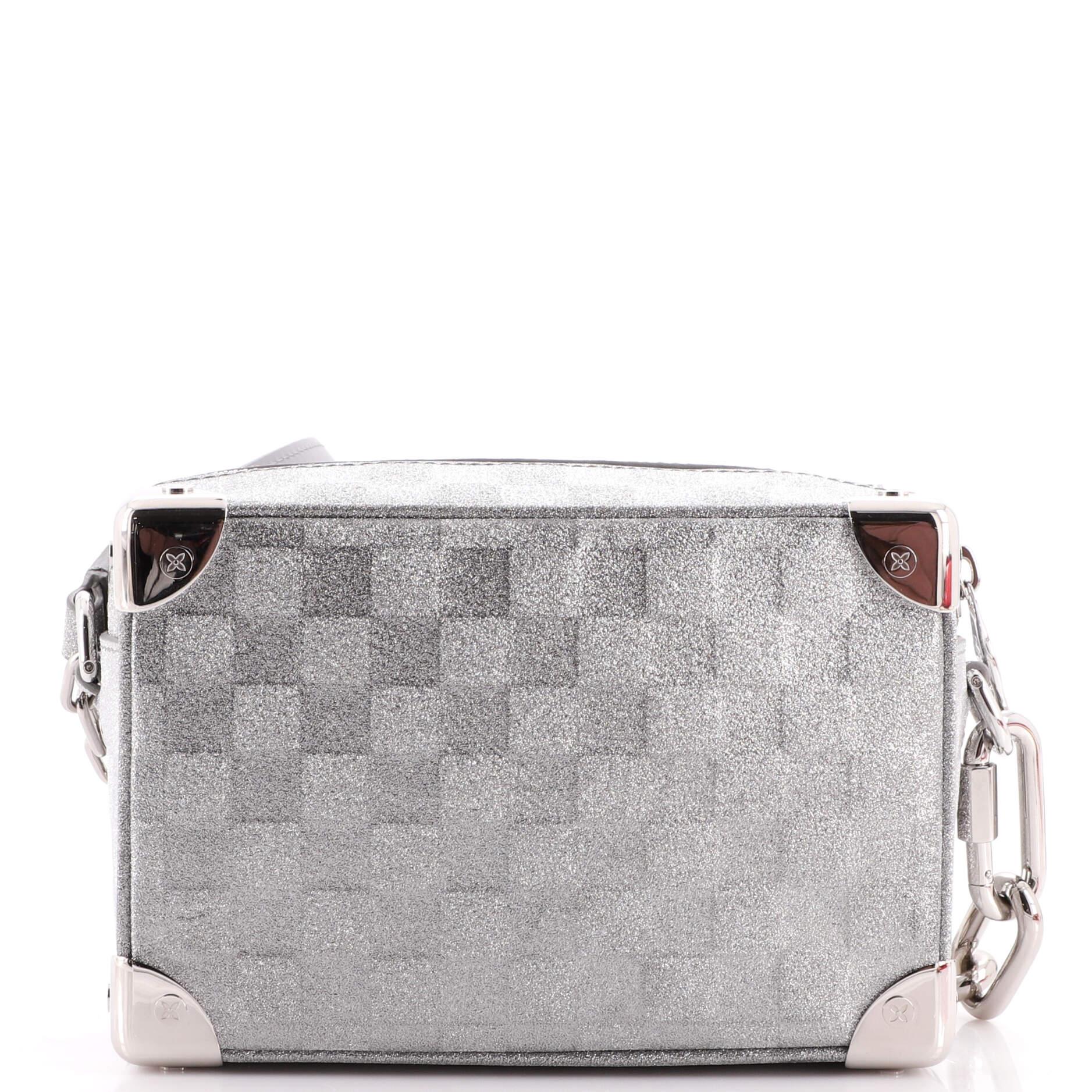 Women's or Men's Louis Vuitton Soft Trunk Bag Damier Glitter Leather Mini