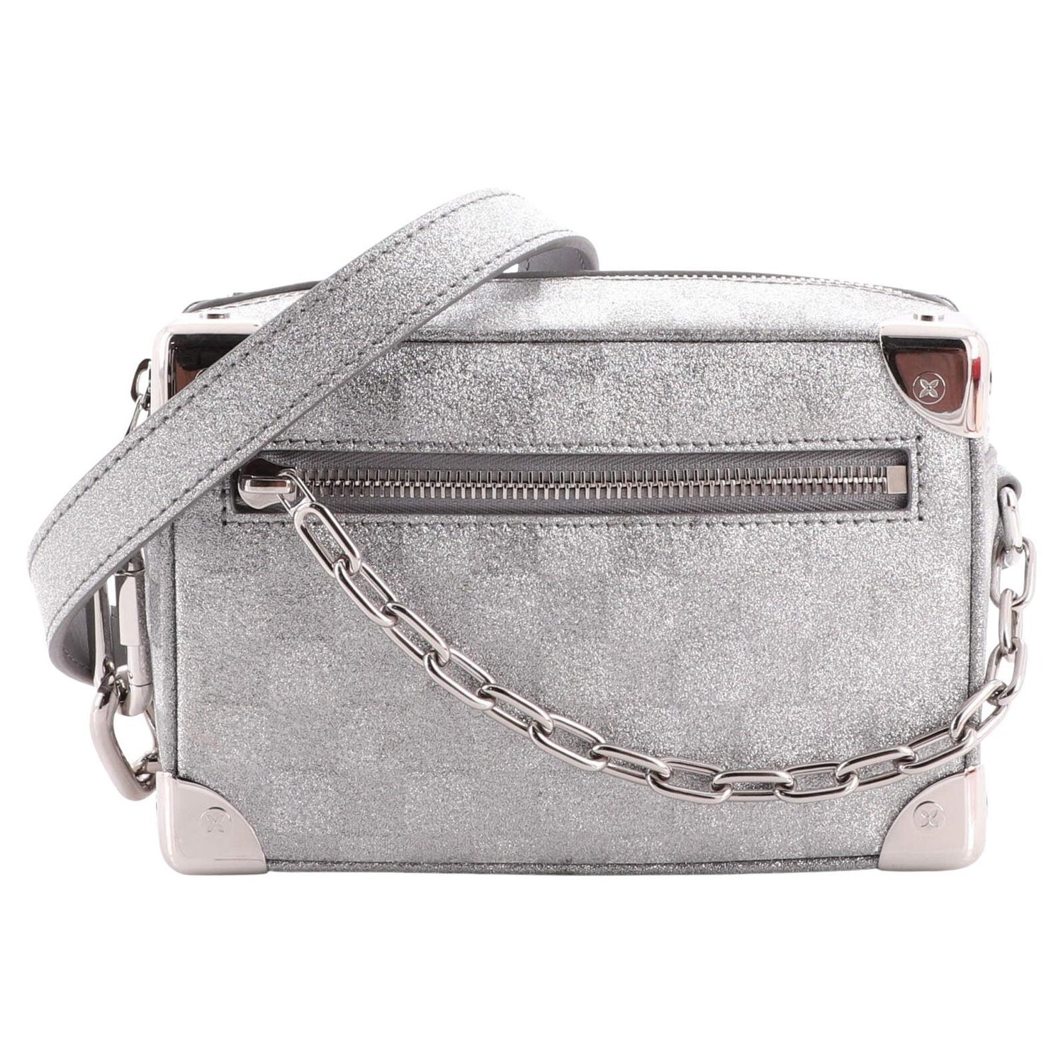 Louis Vuitton Mini Soft Trunk Glitter Silver in Cowhide Leather with Silver-tone  - US