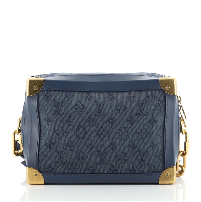 Louis Vuitton Soft Trunk Monogram Denim Blue in Denim with Gold
