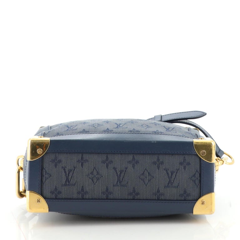 Louis Vuitton Soft Trunk Monogram Denim Blue in Denim with Gold