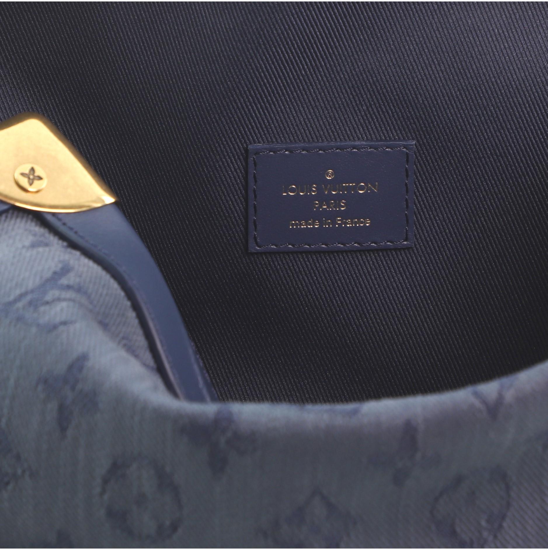 Black Louis Vuitton Soft Trunk Bag Monogram Denim