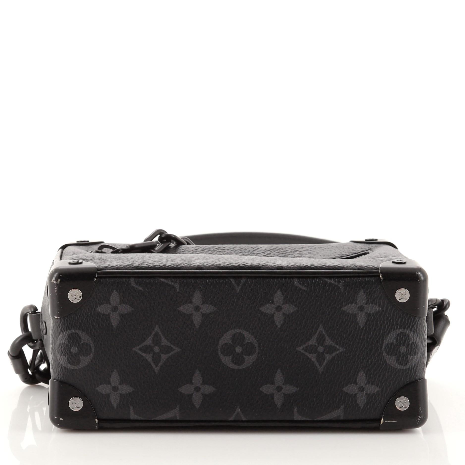 Louis Vuitton Soft Trunk Bag Monogram Eclipse Canvas Mini In Good Condition In NY, NY