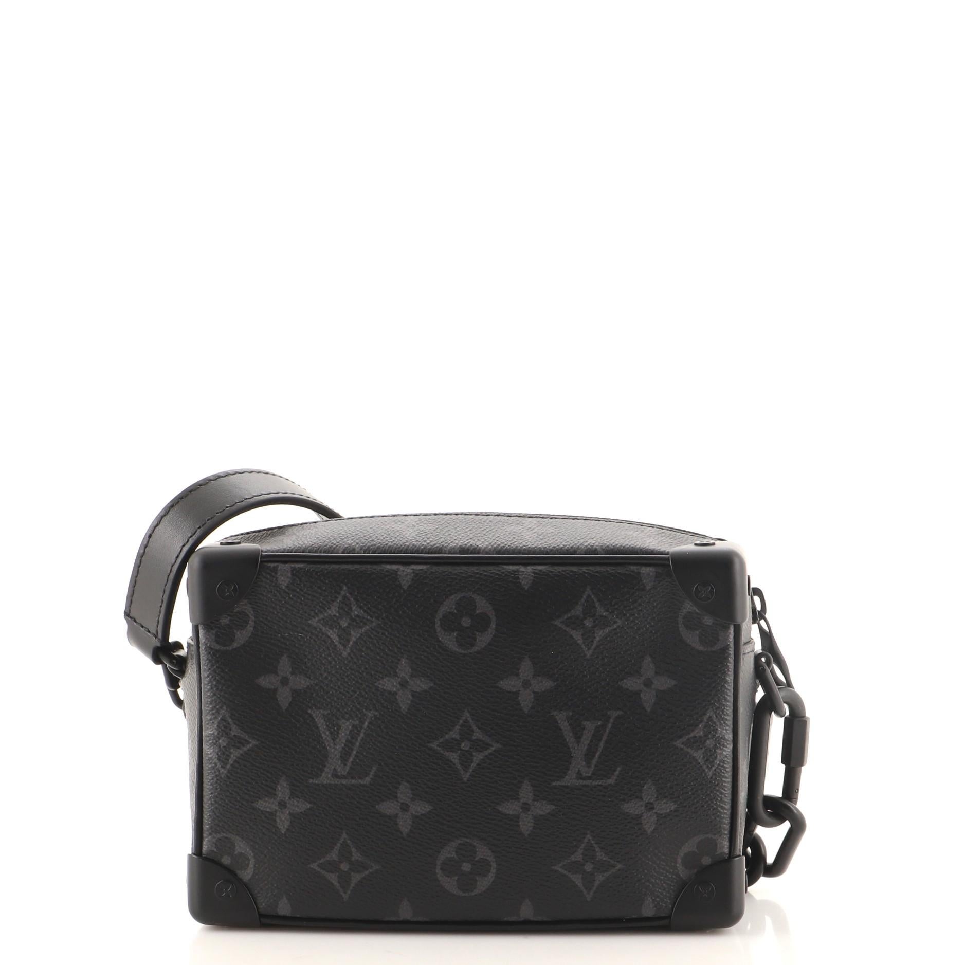 Louis Vuitton Soft Trunk Bag Monogram Eclipse Canvas Mini In Good Condition In NY, NY