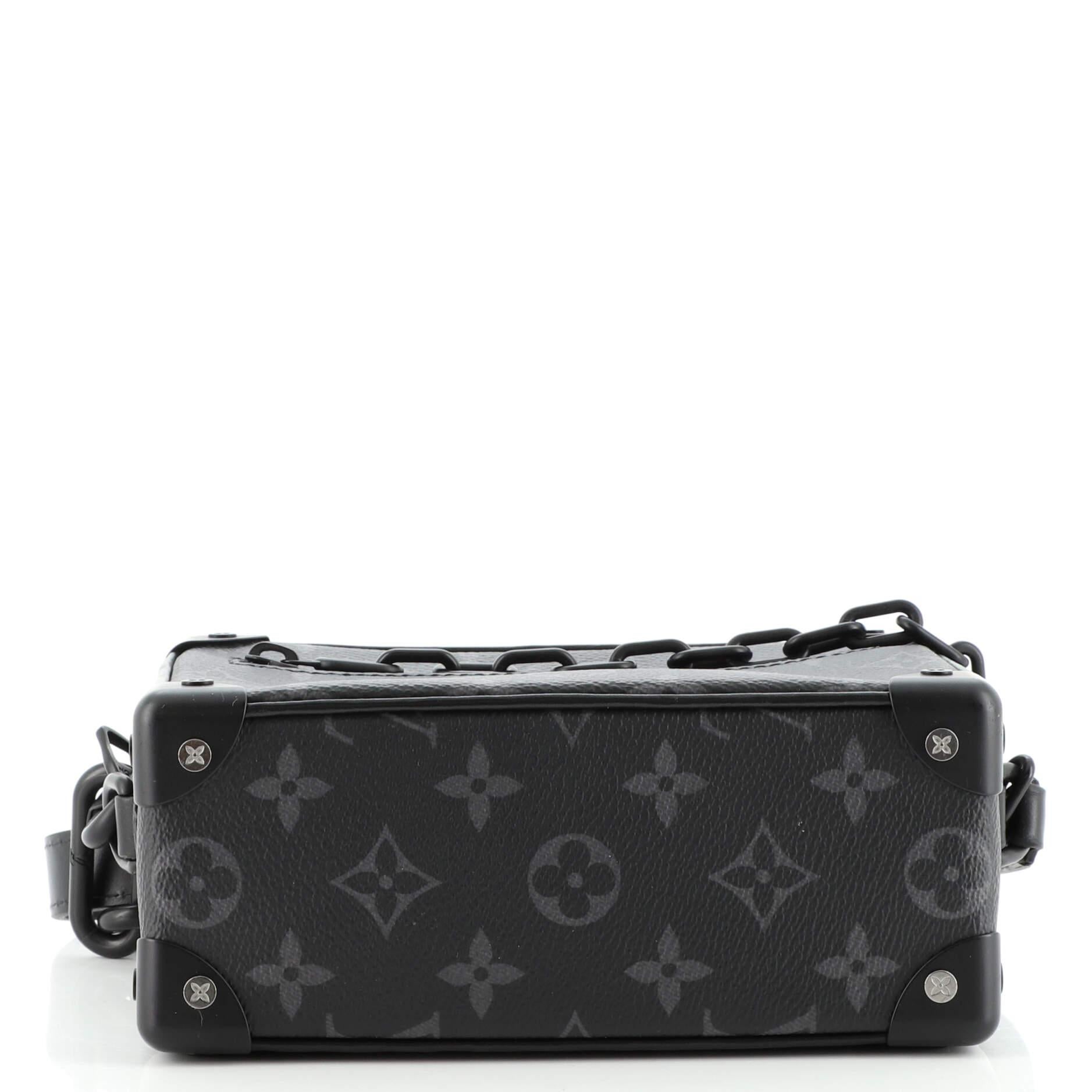 Louis Vuitton Soft Trunk Bag Monogram Eclipse Canvas Mini In Good Condition In NY, NY