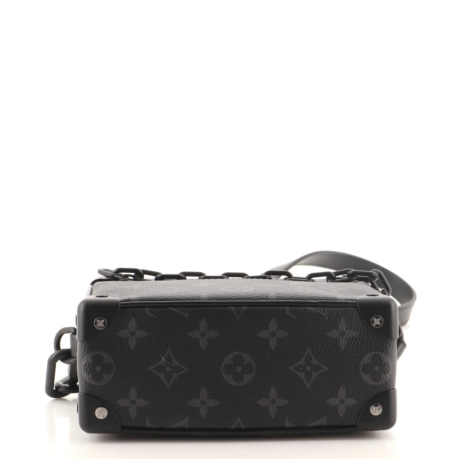 Women's or Men's Louis Vuitton Soft Trunk Bag Monogram Eclipse Canvas Mini