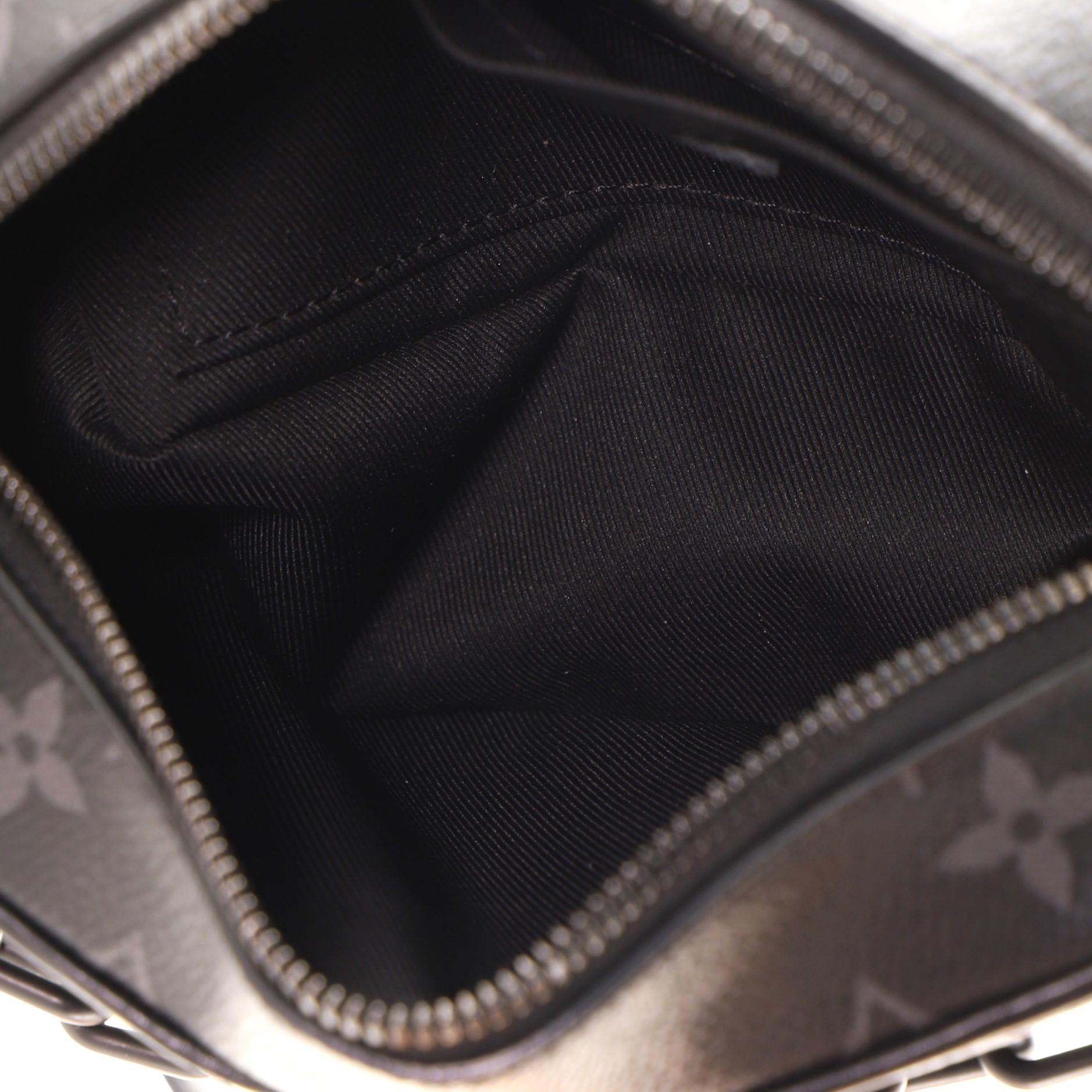 Black Louis Vuitton Soft Trunk Bag Monogram Eclipse Canvas Mini