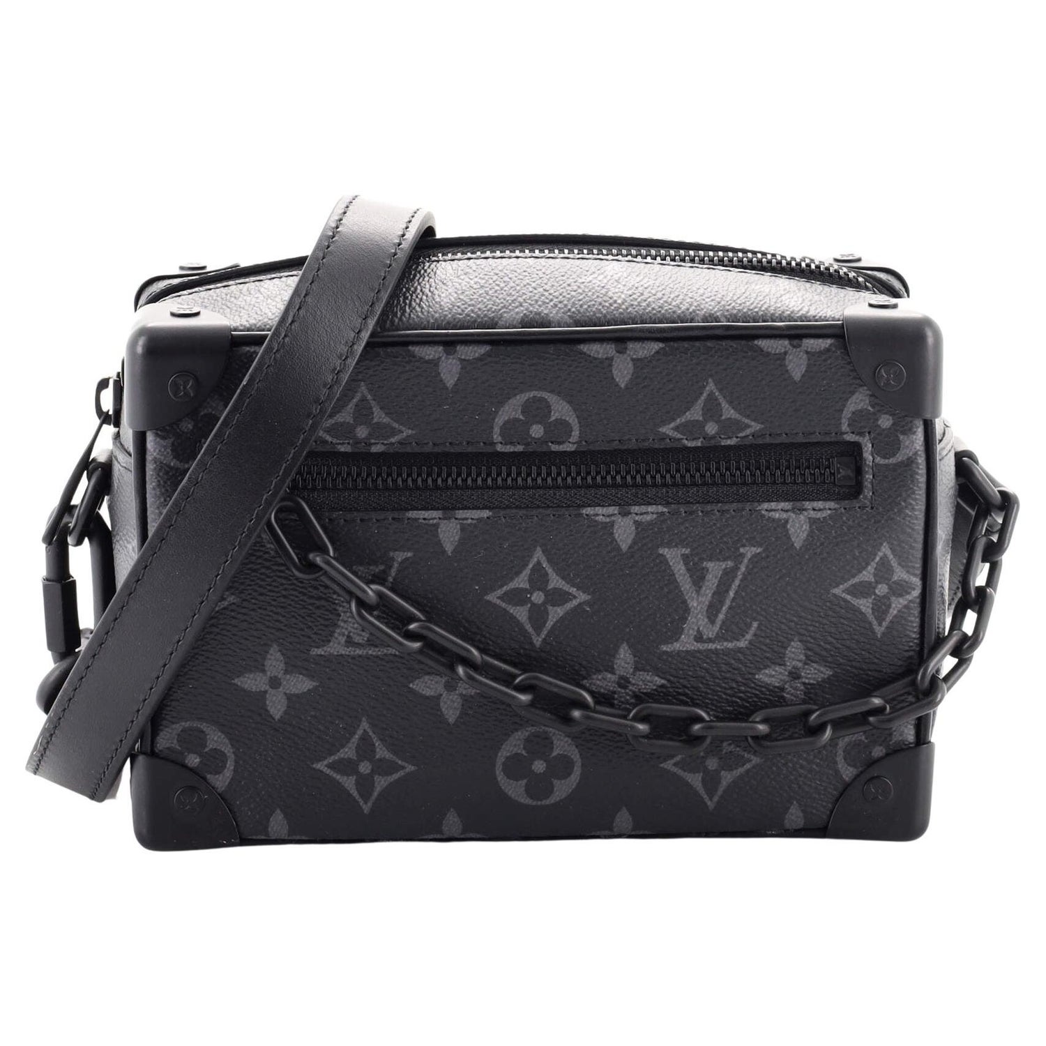 Louis Vuitton Black Monogram Embossed Taurillon Leather Soft Trunk Wallet - Handbag | Pre-owned & Certified | used Second Hand | Unisex
