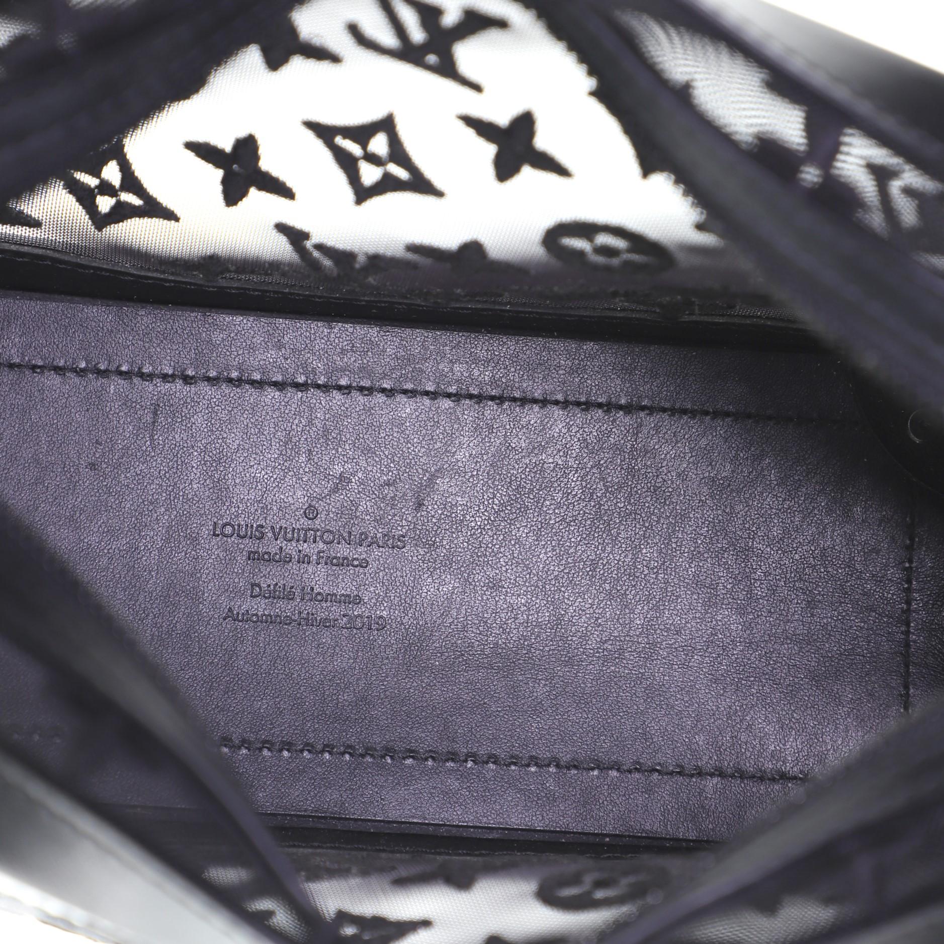 Black Louis Vuitton Soft Trunk Bag Monogram See Through Mesh